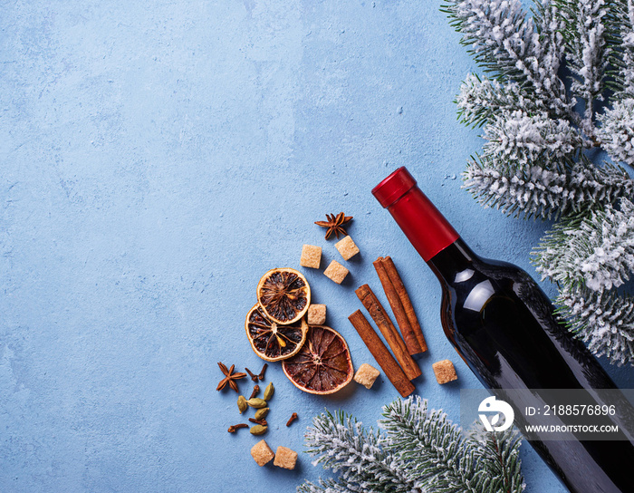 Ingredients for cooking Christmas  mulled wine