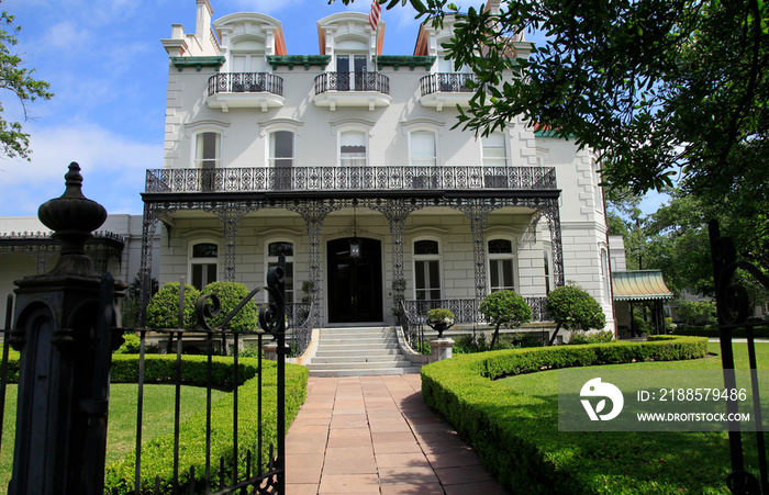 Historic Houses in Garden District of New Orleans