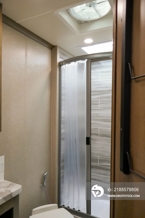 RV Motorhome Luxury bathroom shower