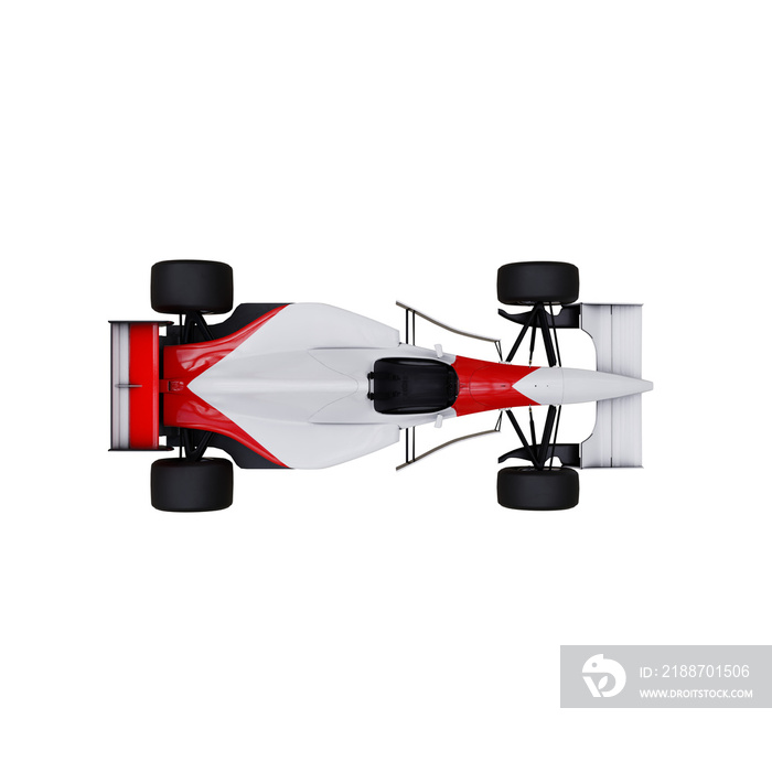 f1 racing car isolated