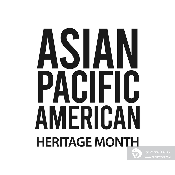 Asian american heritage month vector template