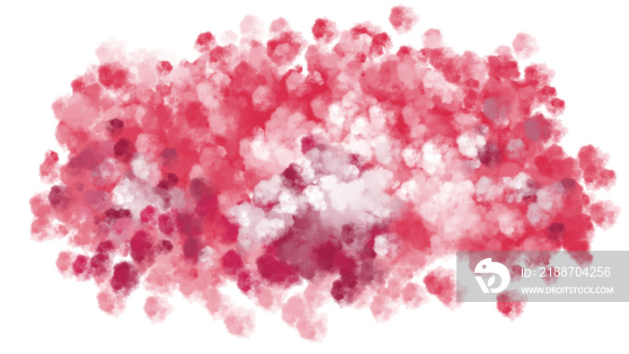 Fluffy red white watercolor backgrounds and s with colorful abstract art creations. Smoke or cloud . PNG transparent available.