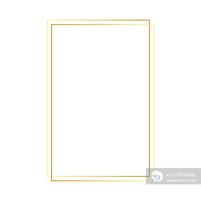 Golden out line geometric in luxury style for frame copy space