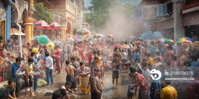 songkran day in thailand