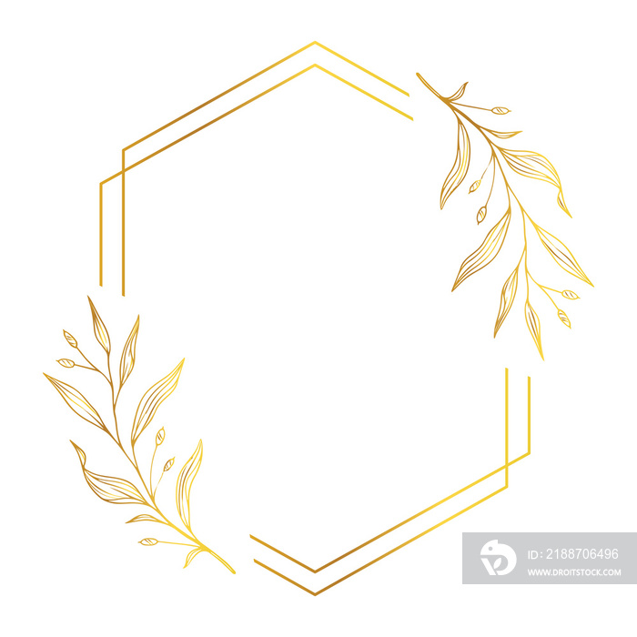 frame flower flat design