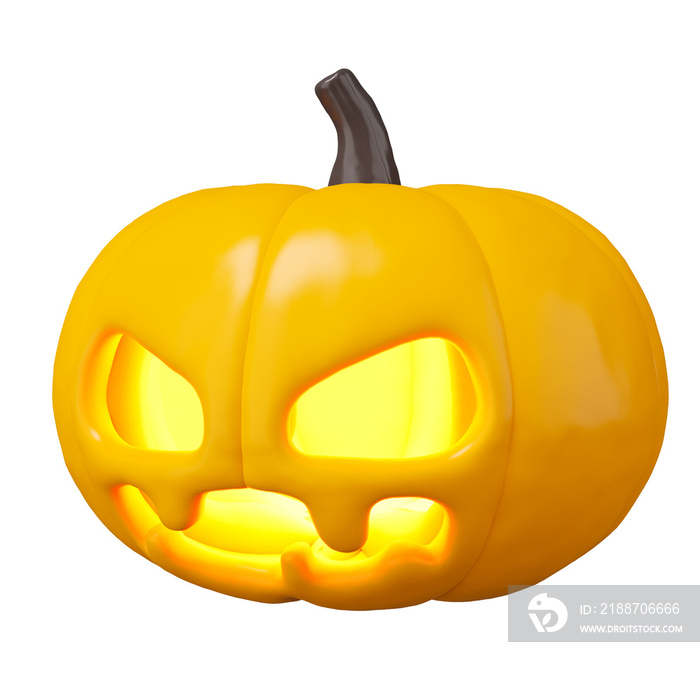 3d rendering of Halloween pumpkin.