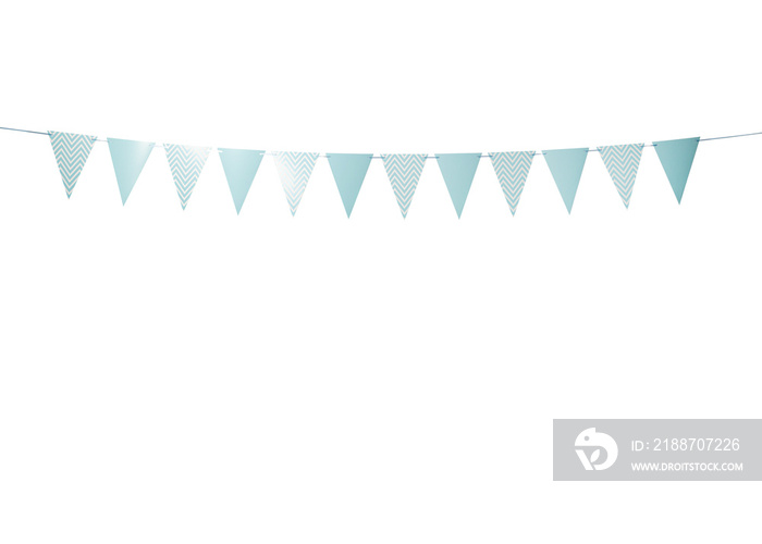 Paper Party flags cutout, Png file.