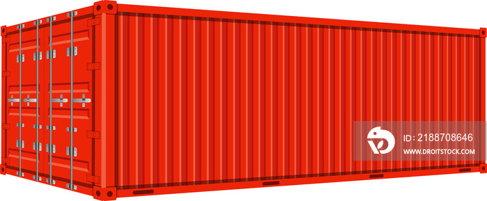 Cargo container clipart design illustration