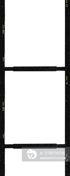 film strip icon isolated on transparent background. tape photo film strip frame, Video Film strip roll, blank frames,