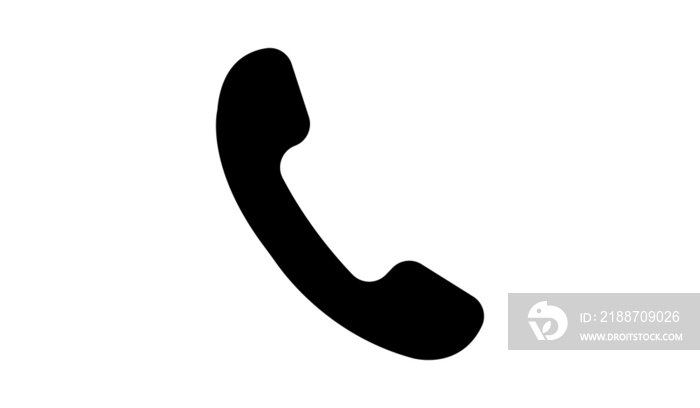 Phone icon in flat style. telephone call signs, phone message signs, Contact us sign