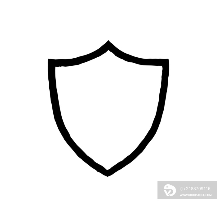 shield in old School Badge illustration for Logo Design Creator Kit and design element