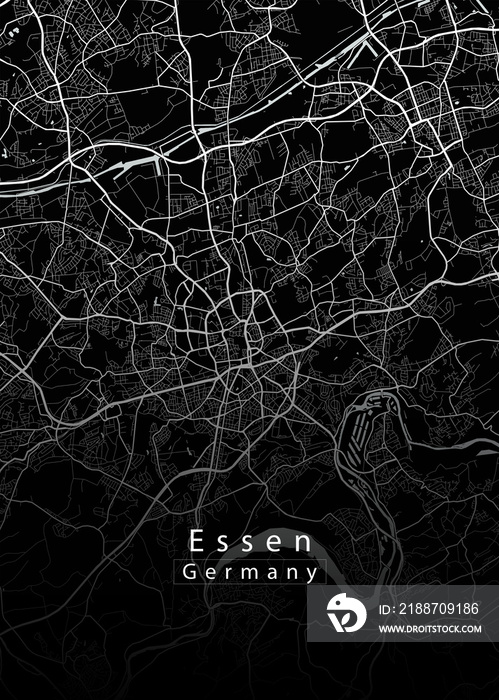 Essen Germany City Map