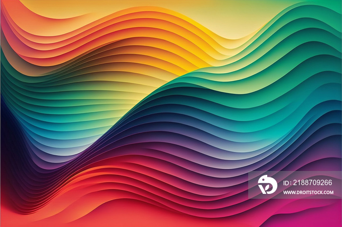 abstract colorful wave background