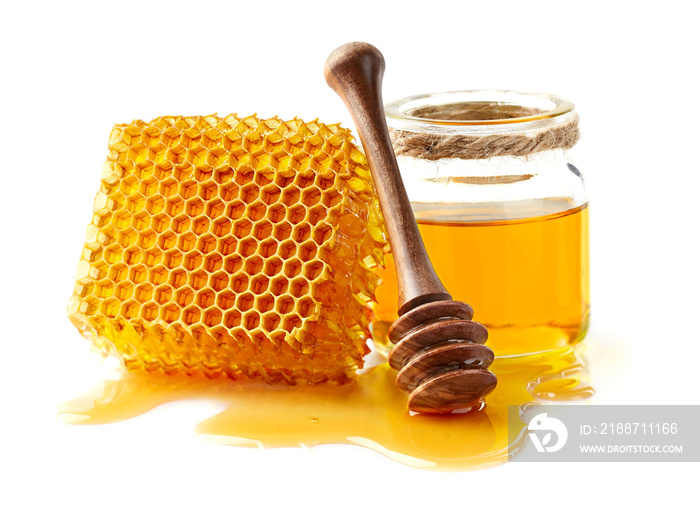 Honeycomb with honey