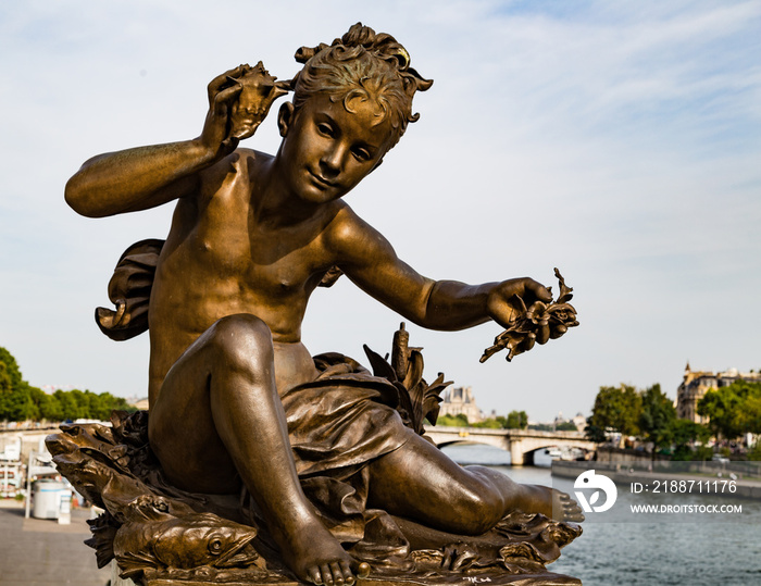 Pont Alexandre III in Paris France