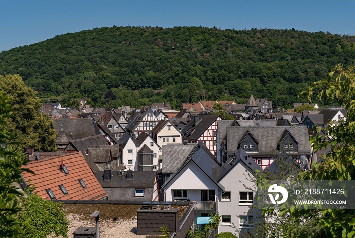 Blick über die Altstadt von Herborn in Hessen, Deutschland