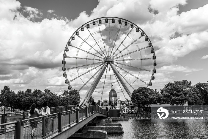 La Grande Roue de Montréal - Ferris wheel in the Old Port of Montreal, Canada