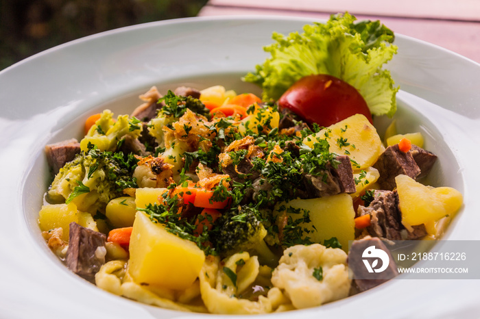 Gaisburger Marsch (March of Gaisburg), traditional Swabian beef stew, Germany