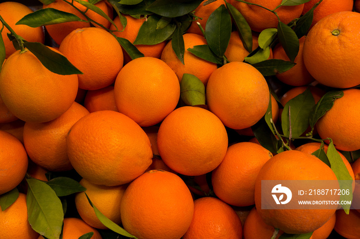 Stock photo of a lot of Valencian oranges