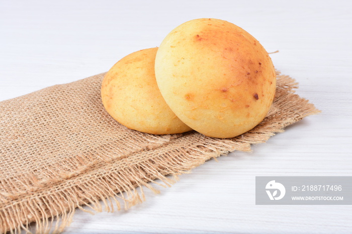 almojabana space cheese bread on wooden background