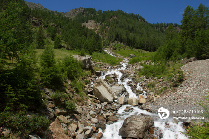 cascate di saent val di rabbi trentino alto adige