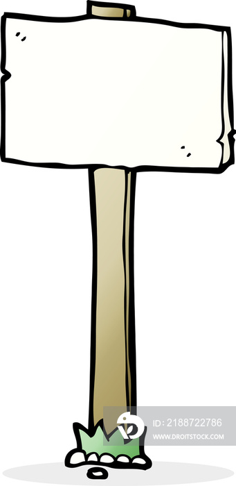 cartoon signpost