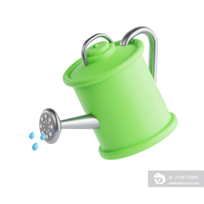 3d watering can icon