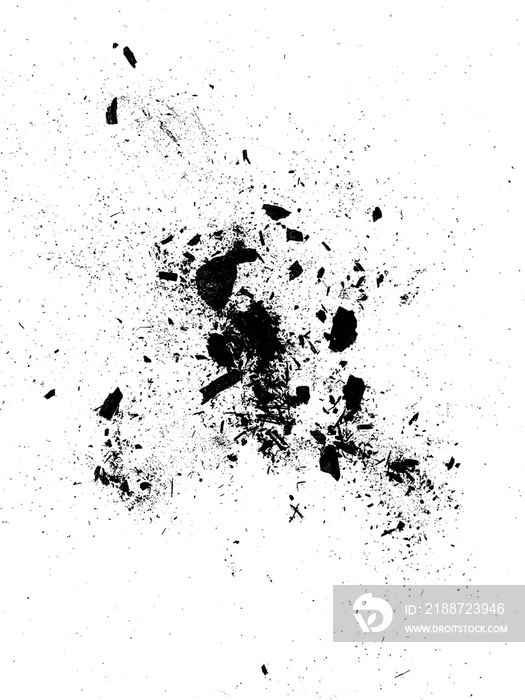 explosion dirty splat particle