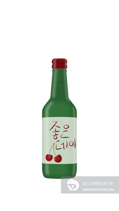 cherry soju bottle