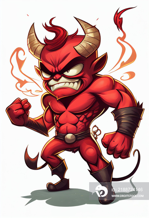 devil superhero cartoon character