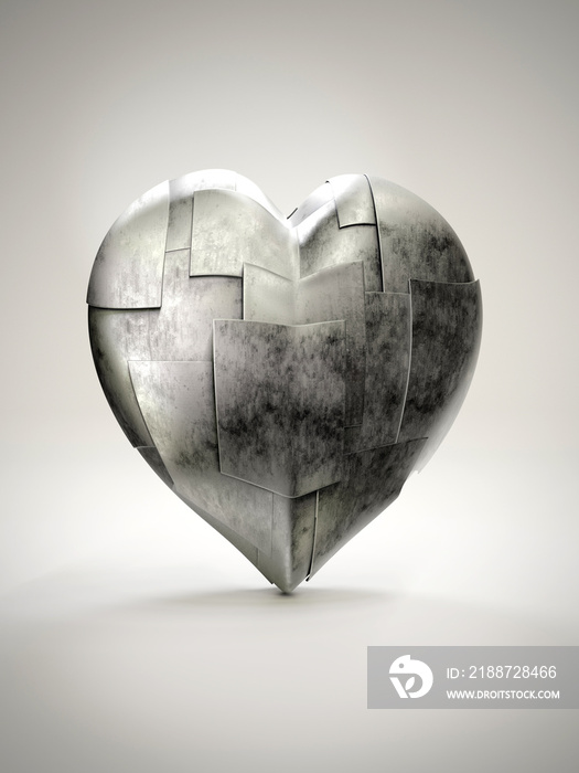 Metal armoured heart