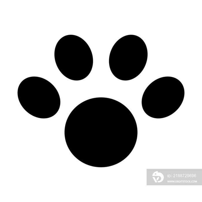 cat and dog paw illustration design