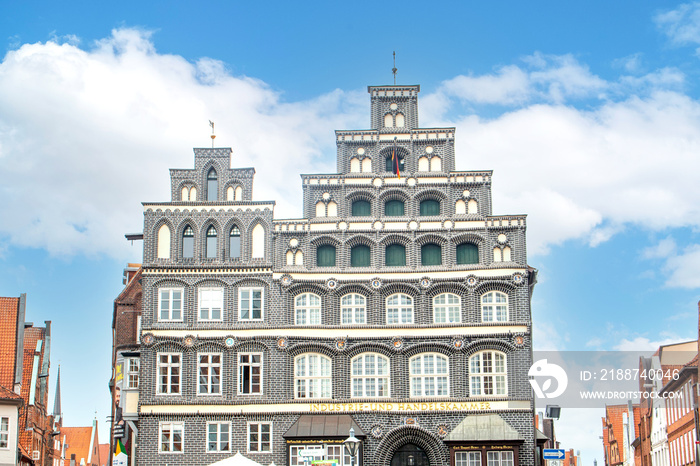 Chamber of Trade and Industry (in german Industrie- und Handelskammer) at the  Platz am Sande in Luneburg (in german Lüneburg) Lower Saxony (in german Niedersachsen) Germany