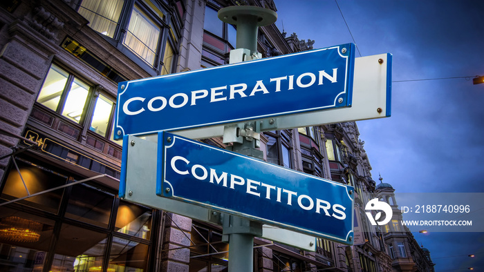 Street Sign Cooperation versus Competitors