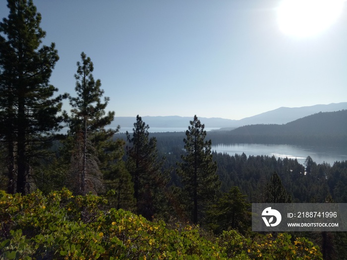 Hiking near Lake Tahoe in the Sierra Nevada