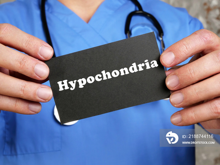 Hypochondria sign on the page.