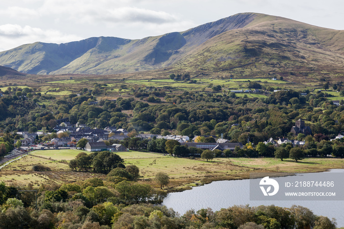 LLANBERIS, WALES/UK - OCTOBER 7 : View over LLanberis in Wales on October 7, 2012