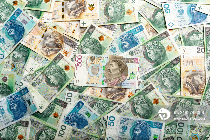 polish paper money or banknotes