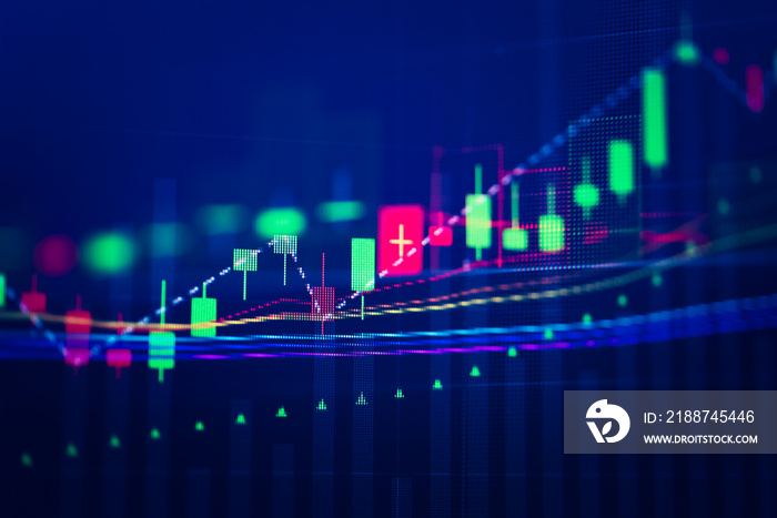 Various type of financial and investment in Bond market. i.e. ETFs, bonds, stocks, crypto currency Sustainable portfolio management, long term wealth management with risk diversification concept.