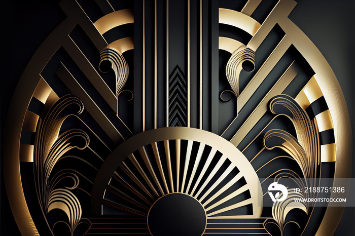 luxury art deco background