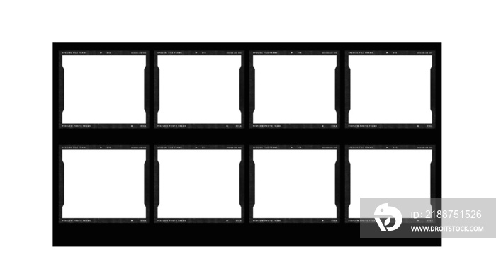 film strip icon isolated on transparent background. tape photo film strip frame, Video Film strip roll,