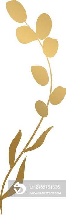 Gold leaf branch