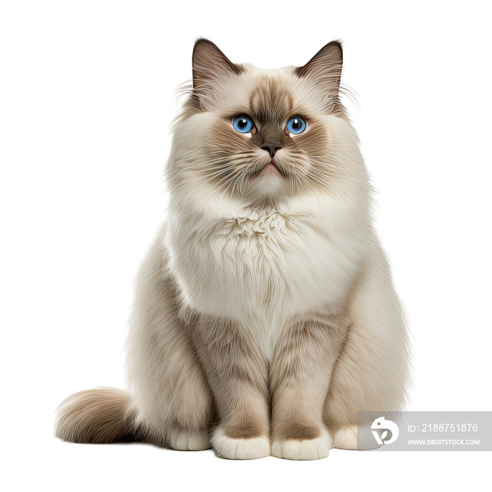 Cat isolated on white background