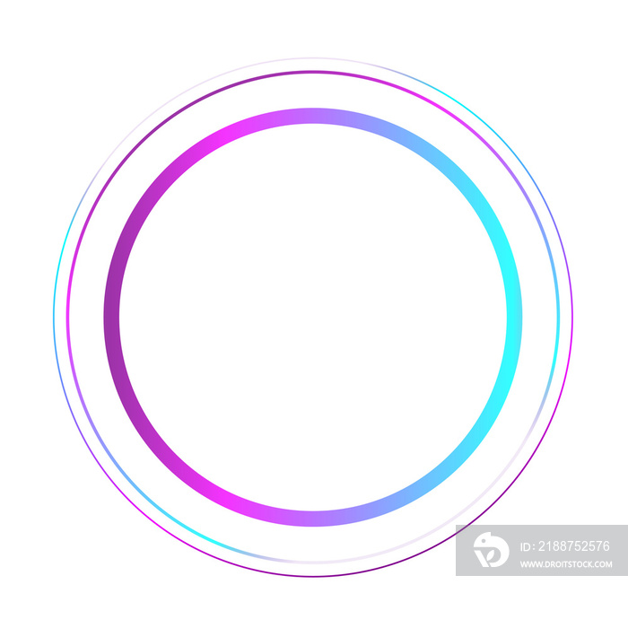 neon gradient circles