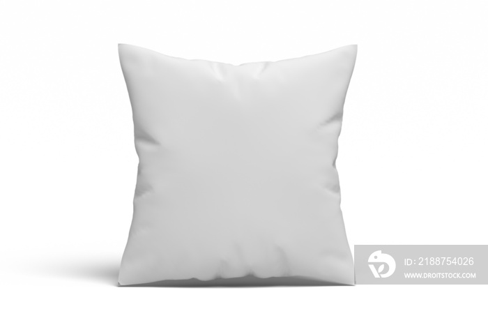 Transparent PNG mockup template with one white pillow