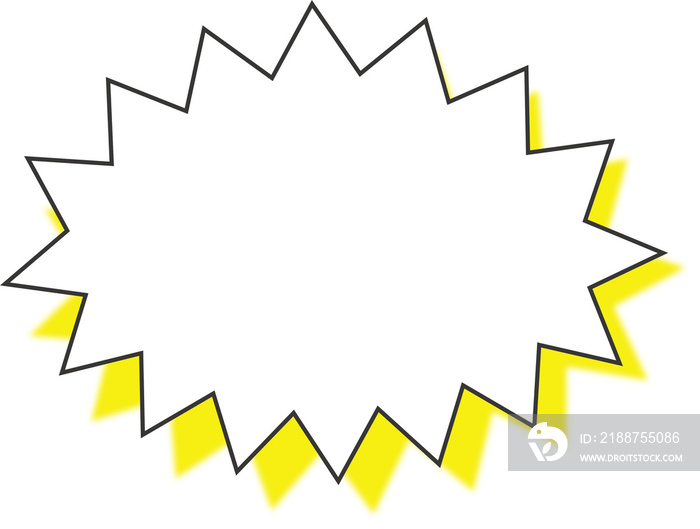 Comic surprise explosion shape, can be used for titles, highlights or step markers