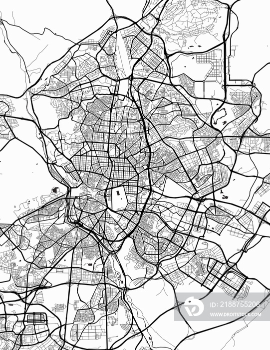 Madrid City Map