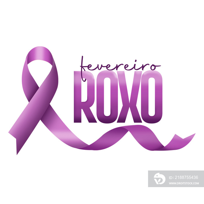 FEVEREIRO ROXO - LAÇO ROXO -  LAÇO ROXO PNG