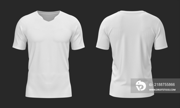 SOCCER V-NECK JERSEY 3D RENDERING