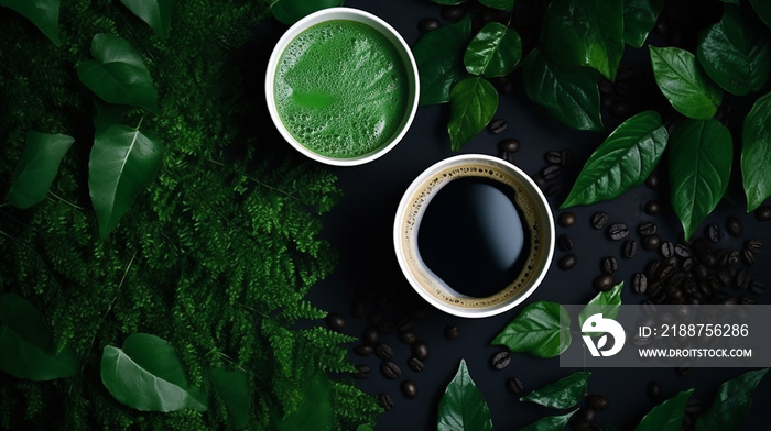 coffee and green coffee